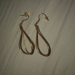 Handmade gold earrings